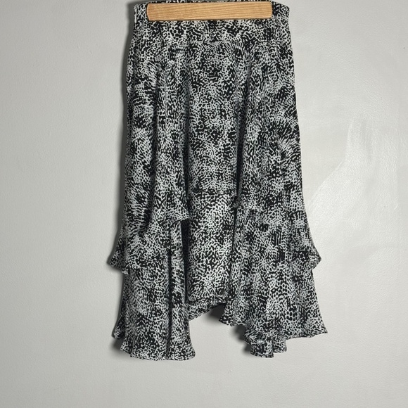 Reiss Nova Black and White Print Flowy Skirt Women's Sz. 4 US - Picture 4 of 12
